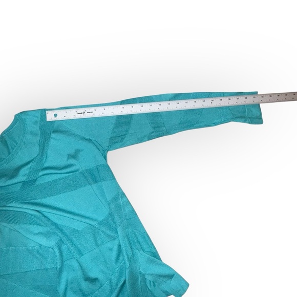 LAFAYETTE 148 NEW YORK Asymmetrical Sweater - Teal Large - Picture 9 of 12